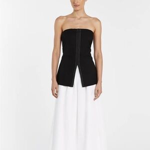 NWT DISSH Suki Black Strapless Top